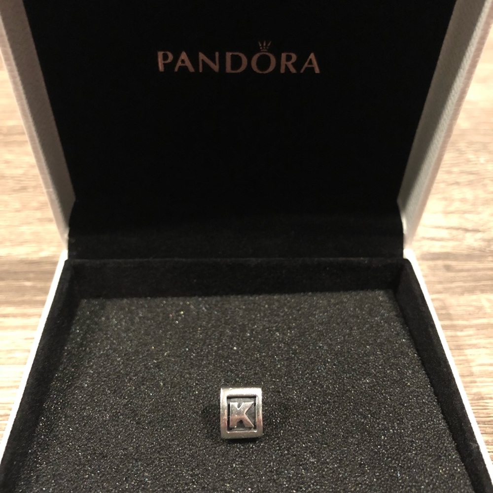 Authentic Pandora “K” Initial Charm!